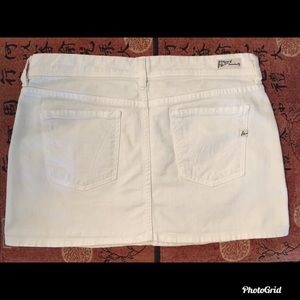 Citizens of Humanity White Denim Mini Skirt